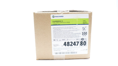 Halyard 48247 Fluidshield 3 Fog-Free Surgical Mask ASTM Level 3 - Case of 100